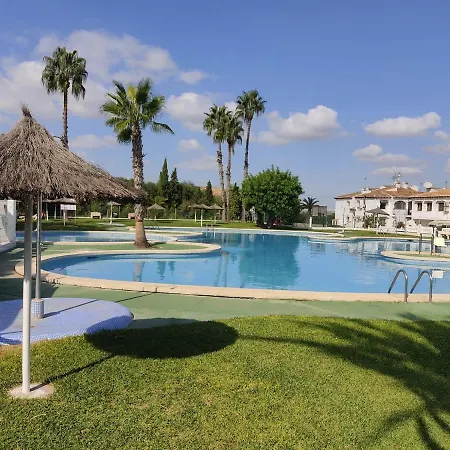 Costa Blanca Jardin Frente Piscina 4 Personas #prp001 By Orihuela Costa アパート トレビエハ